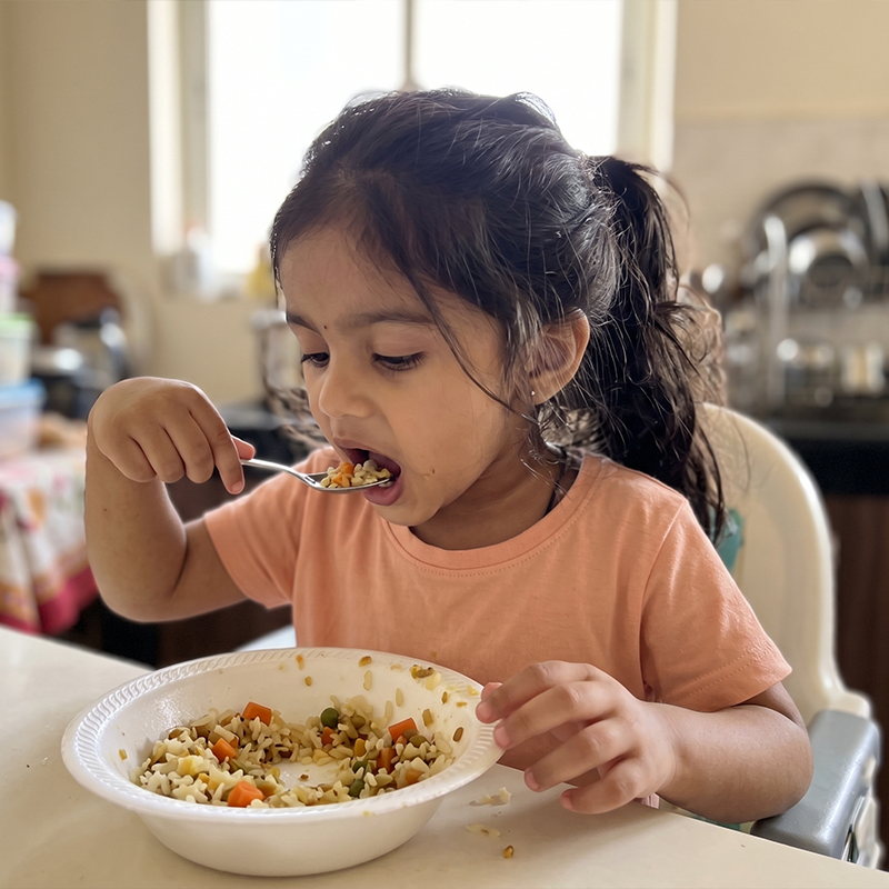 She used to skip meals before!